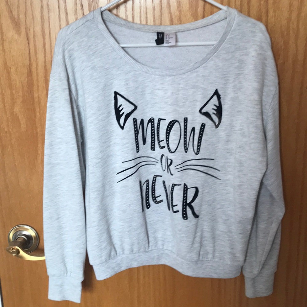 gray sweater